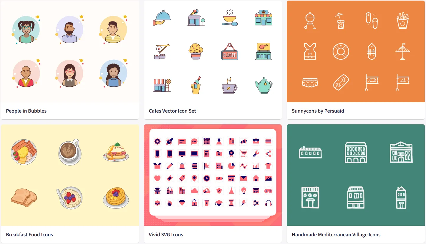 Iconstore website screenshot